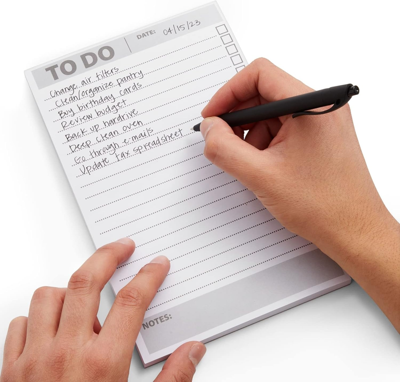 Paper Junkie 6 Pack to Do List Notepads, Daily Reminder Checklist (8.5 X 5.5 In