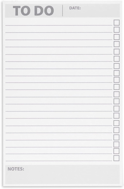 Paper Junkie 6 Pack to Do List Notepads, Daily Reminder Checklist (8.5 X 5.5 In
