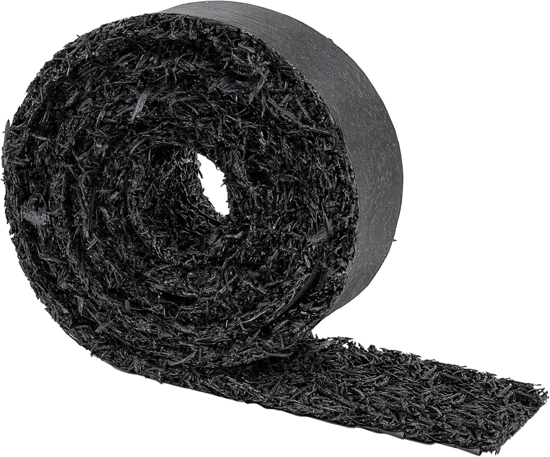 Rubber Mulch for Landscaping,1 Roll 120×4.5Inch Black Rubber Mulch Mat Pathway 